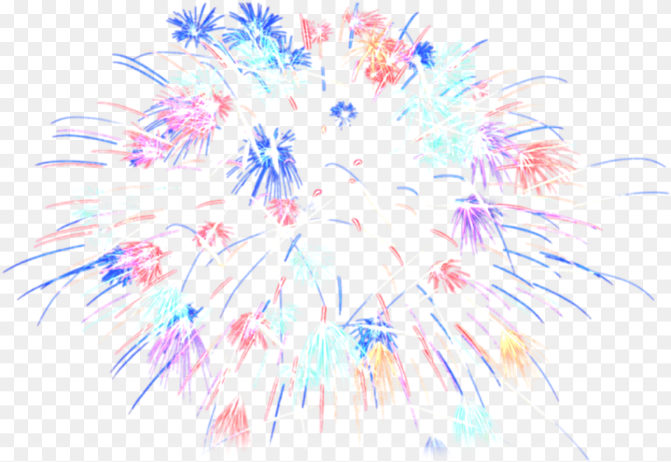Download Fireworks Jpg Portable Network Watercolor Fireworks, Plant Free Transparent Png