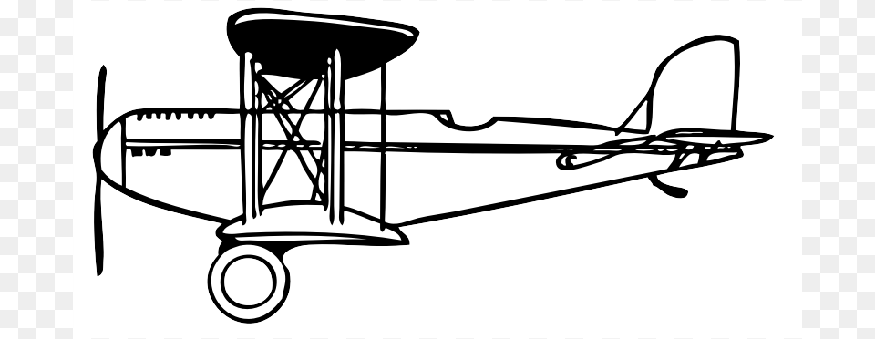 First Airplane Clipart Airplane Aircraft Clip Art, Transportation, Vehicle, Biplane, Cad Diagram Free Png Download