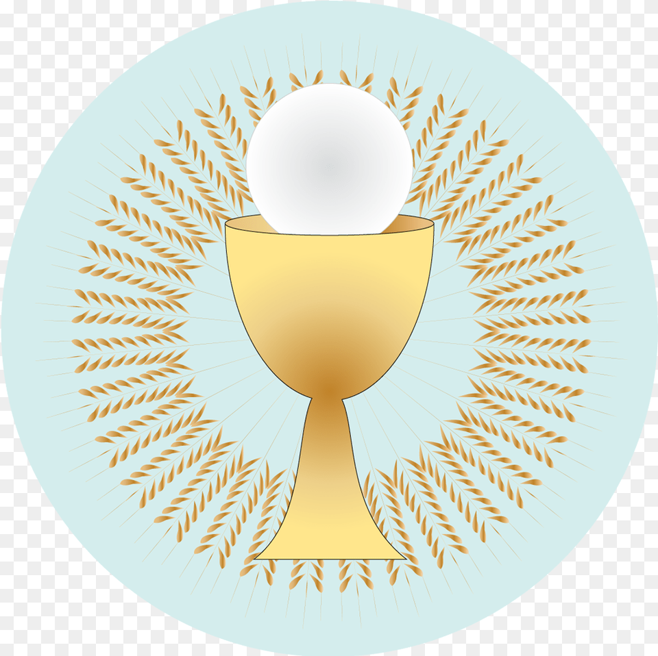 Download First Communion Circle, Glass, Plate, Cutlery Png Image
