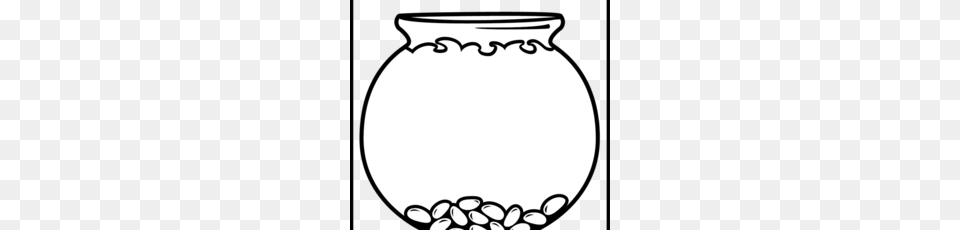 Download Fish Bowl Black And White Clipart Black And White Clip Art, Jar, Pottery, Vase, Urn Free Png