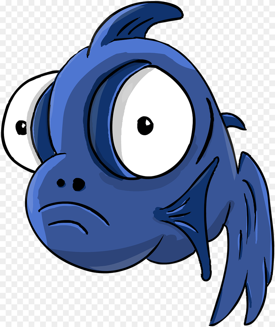 Download Fish Telescope Cartoon Small Fish Big Eyes Cartoon Animated Underwater Background, Book, Comics, Publication, Baby Free Png