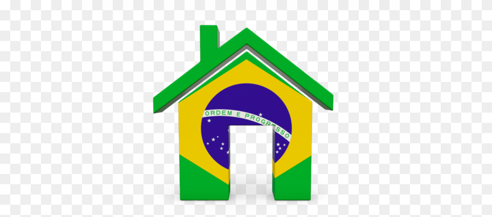 Download Flag Icon Of Brazil At Format, Dog House Free Png