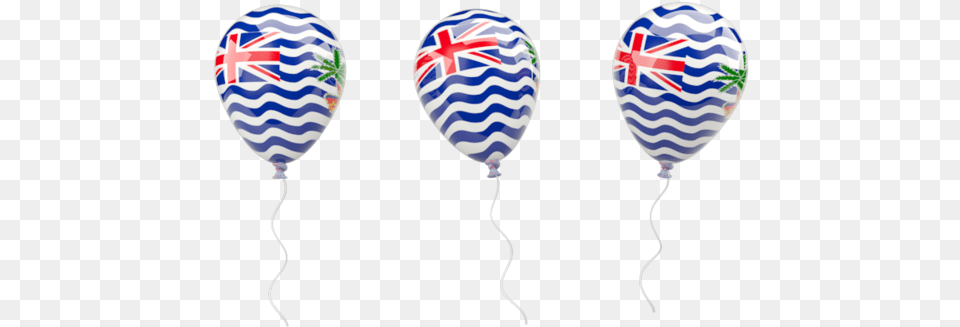 Download Flag Icon Of British Indian Ocean Territory, Balloon, Aircraft, Transportation, Vehicle Png Image
