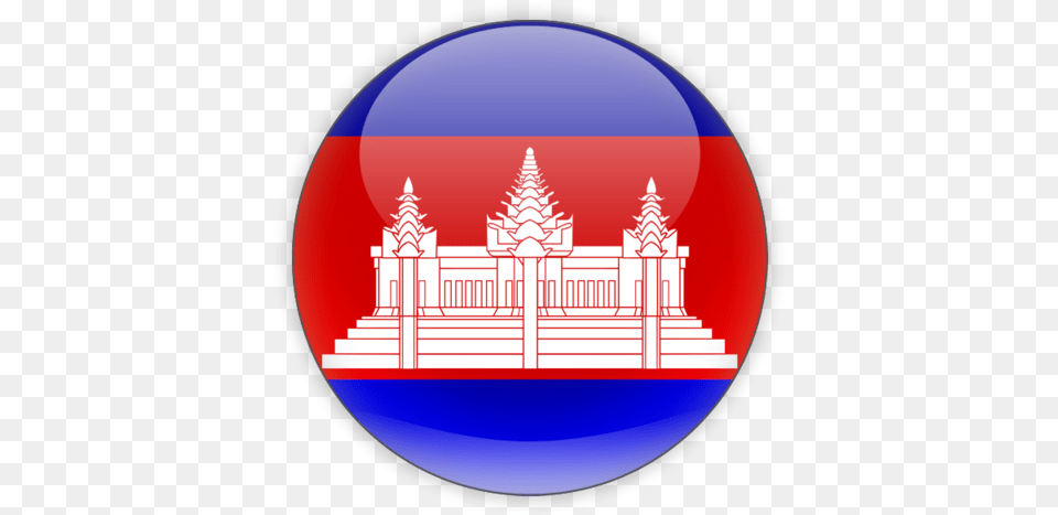 Download Flag Icon Of Cambodia At Format Cambodia Flag Circle, Sphere Free Png