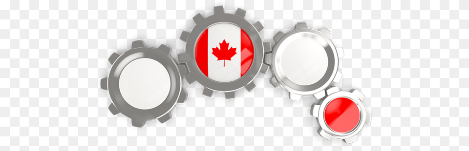 Download Flag Icon Of Canada At Format Canada Flag, Machine, Gear, Ammunition, Grenade Png Image