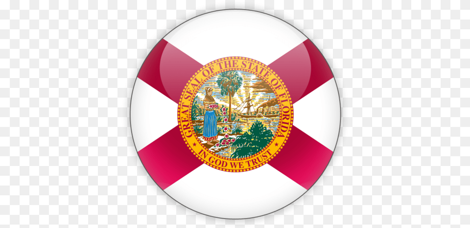 Download Flag Icon Of Florida Florida State Flag Jpg, Logo, Badge, Symbol, Food Free Png