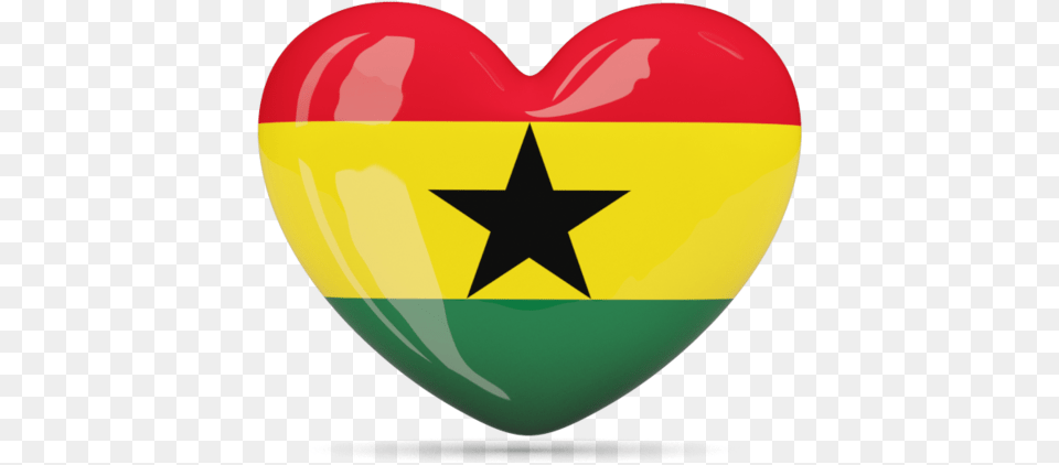Download Flag Icon Of Ghana At Format Ghana Flag Heart, Symbol, Star Symbol Free Png