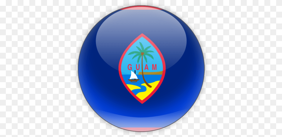 Download Flag Icon Of Guam At Format Guam Flag Round, Sphere, Logo, Astronomy, Moon Png