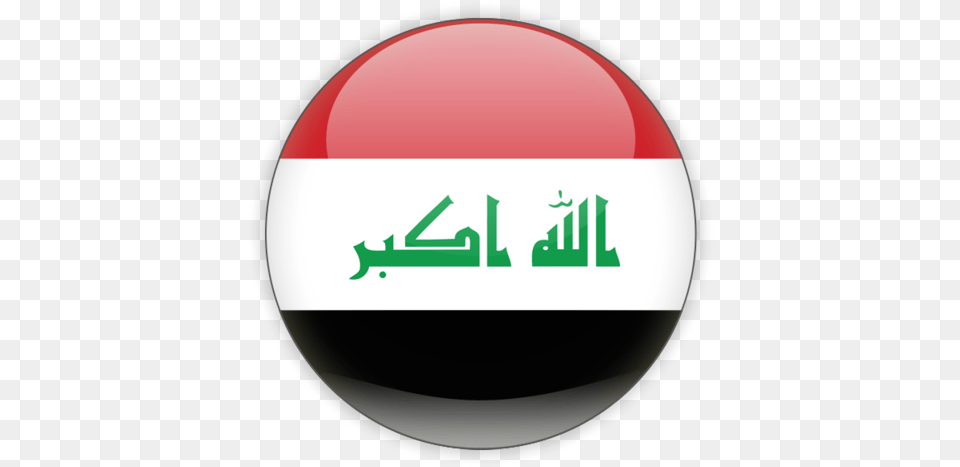 Download Flag Icon Of Iraq At Format Iraq Flag Round Icon, Sphere, Astronomy, Logo, Moon Png Image