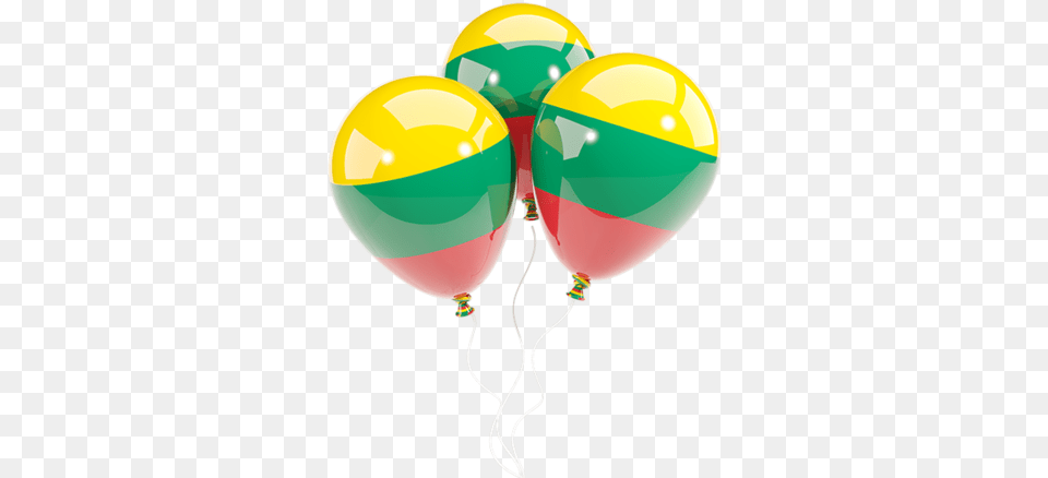 Flag Icon Of Lithuania At Format Lithuanian Flag Balloons, Balloon Free Png Download