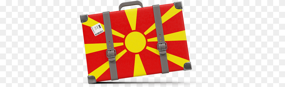 Download Flag Icon Of Macedonia At Format Macedonia Flag, Bag, Baggage, Dynamite, Weapon Free Png