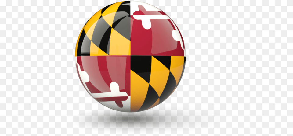 Download Flag Icon Of Maryland Maryland Flag Icon, Ball, Football, Soccer, Soccer Ball Png