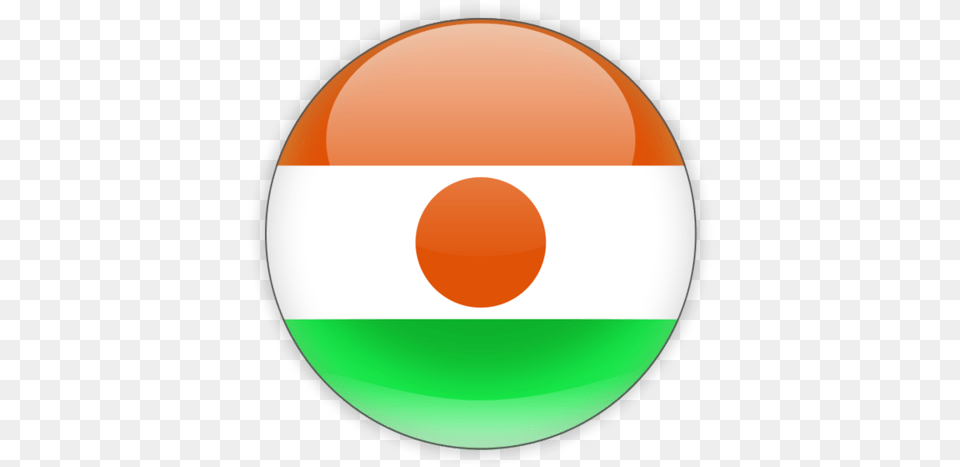Download Flag Icon Of Niger At Format Niger Flag Circle, Sphere, Egg, Food, Disk Free Transparent Png