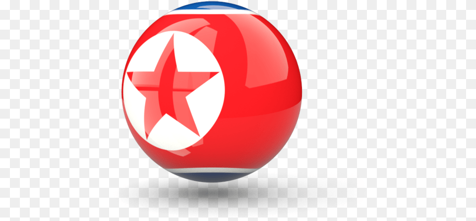 Flag Icon Of North Korea At Format North Korea Flag Icon, Ball, Football, Soccer, Soccer Ball Free Png Download