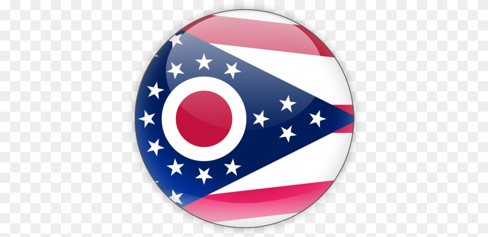 Flag Icon Of Ohio Ohio State Flag Vector, Sphere, American Flag, Badge, Logo Free Png Download