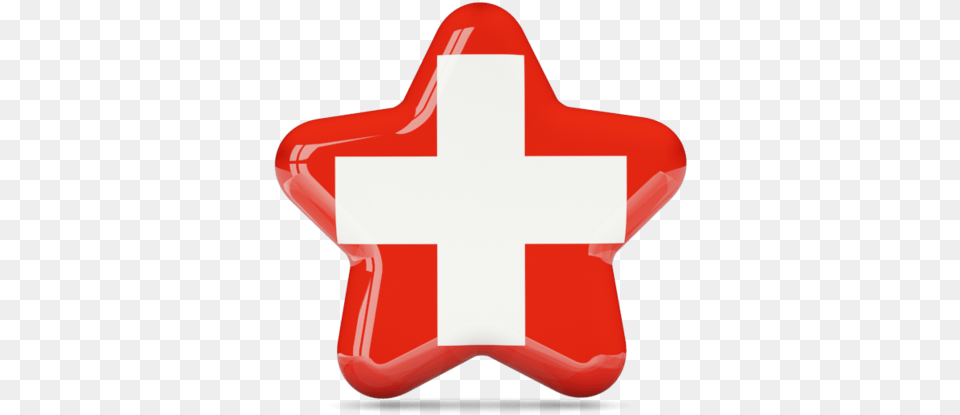 Download Flag Icon Of Switzerland At Format Star Icon Chile, Logo, First Aid, Symbol, Red Cross Free Png