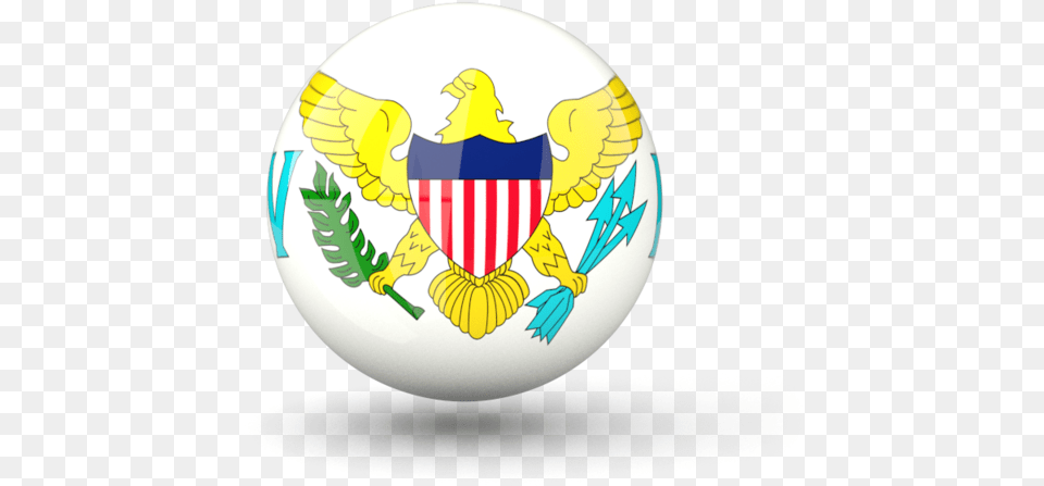 Download Flag Icon Of Virgin Islands Of The United Flag Of The United States Virgin Islands, Emblem, Symbol, Logo, Gold Png