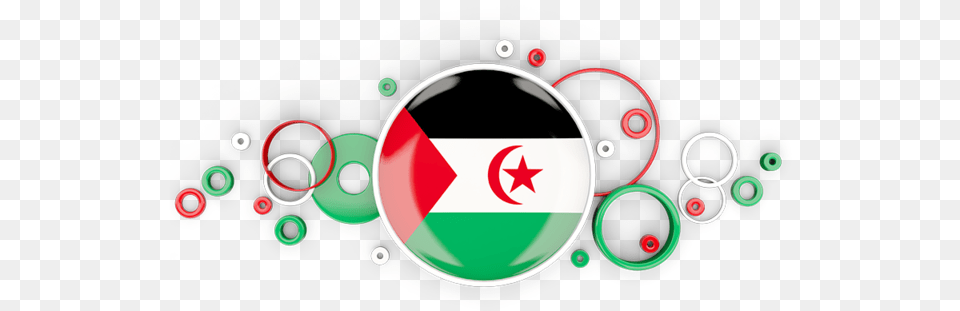 Download Flag Icon Of Western Sahara At Format Background Ghana Flag, Disk, Logo, Symbol Png