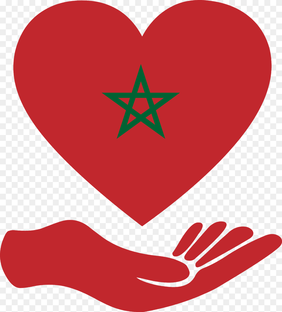 Download Flag Love Morocco Svg Eps Psd Ai Vector Morocco Flag And Algeria, Heart, Symbol Png Image