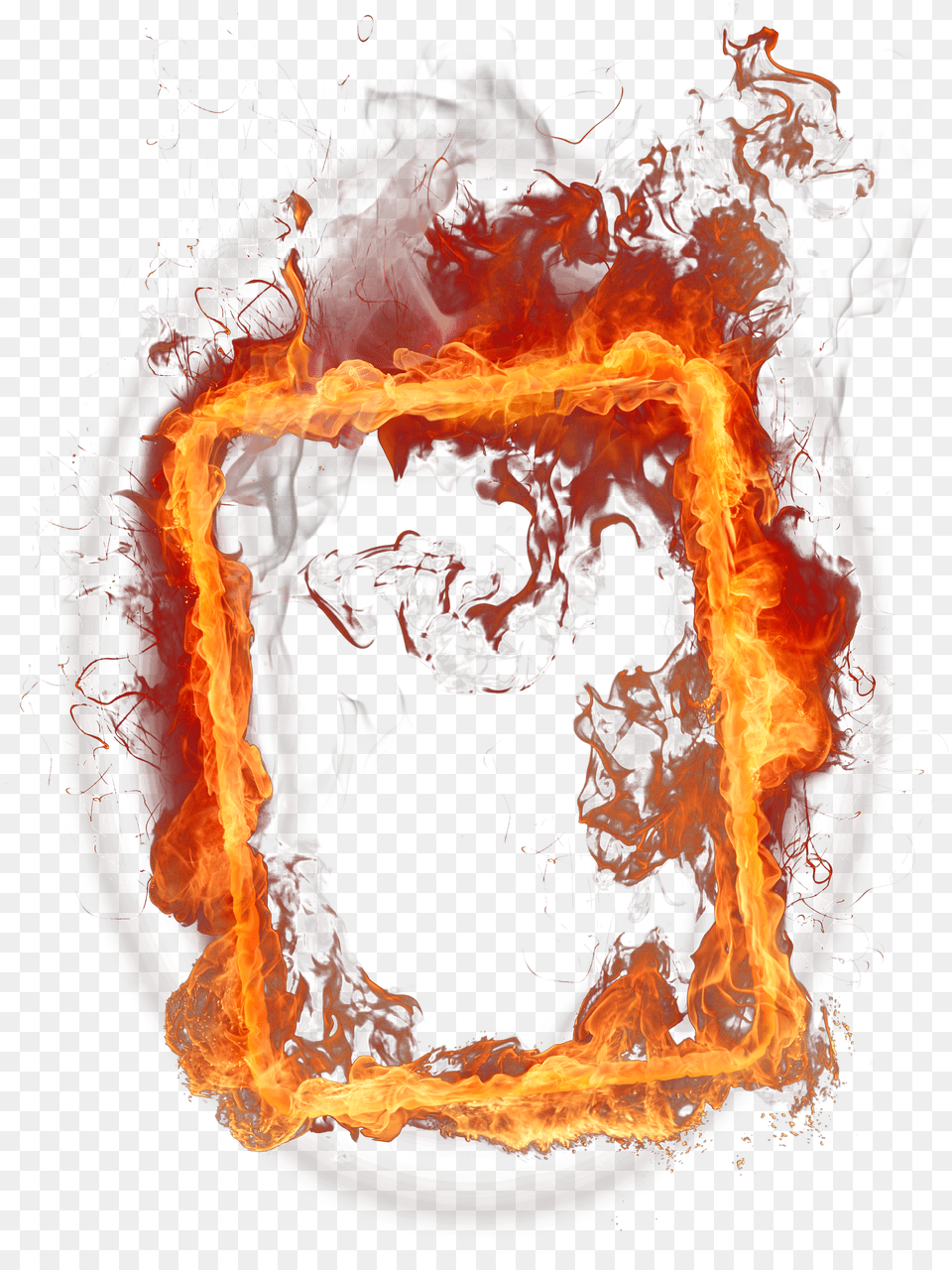 Download Flame Frame Picsart Fire Frame Png