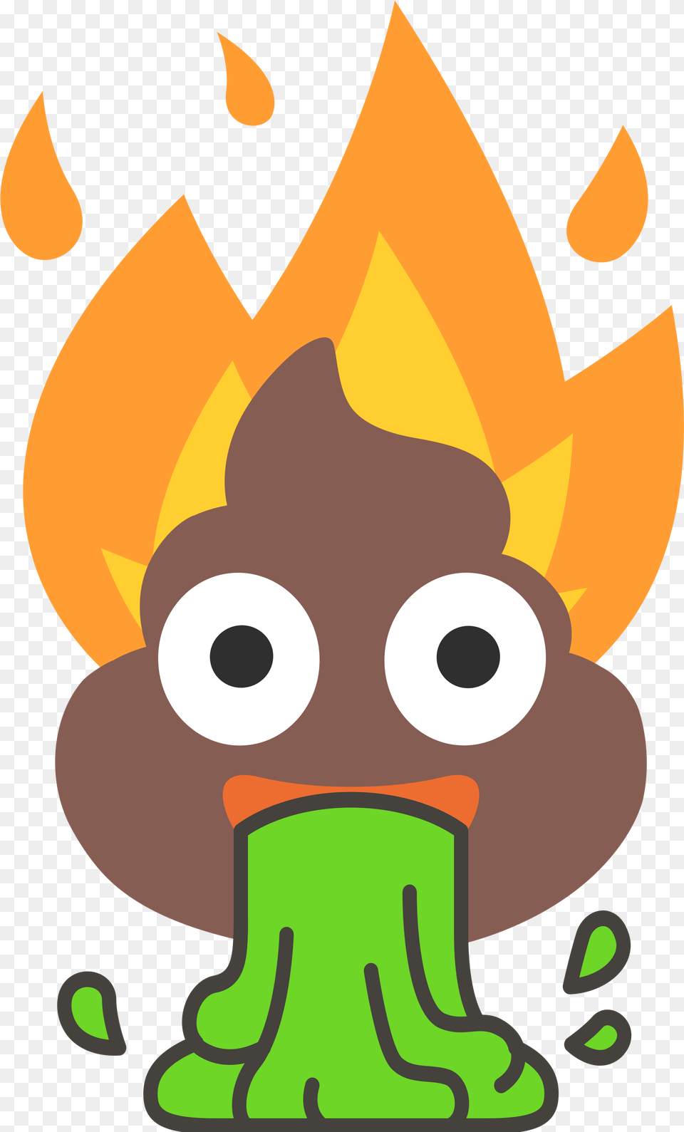 Download Flaming Poop Vomit Emoji Fire Emoji With Glasses Fire Emoji, Baby, Person Png