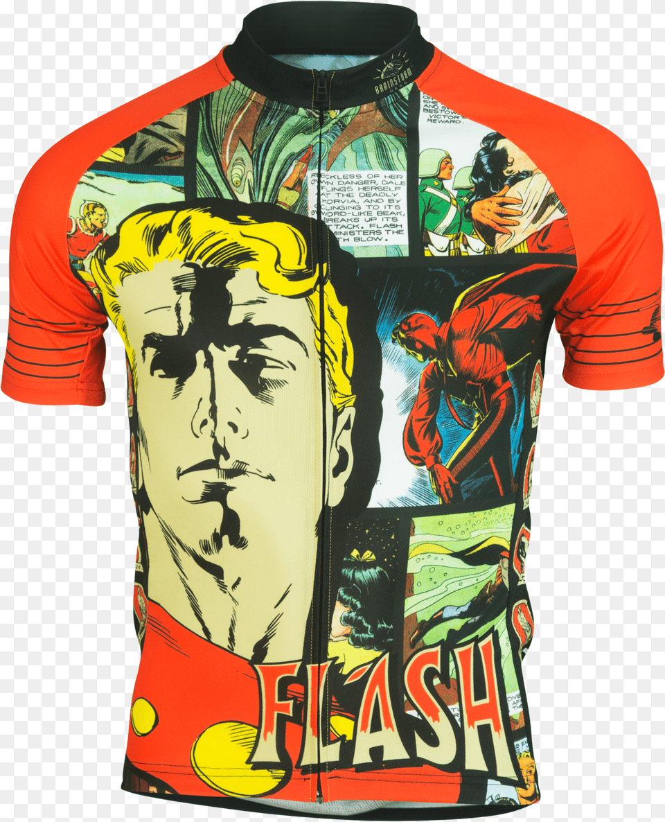 Download Flash Gordon Cycling Jersey Cycling Jersey Cycling, Clothing, T-shirt, Shirt, Adult Png