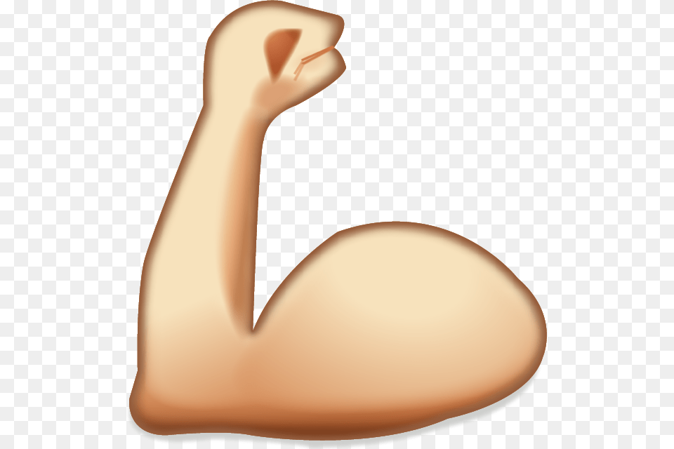 Download Flexing Muscles Emoji Icon Emoji Island, Arm, Body Part, Person Free Transparent Png