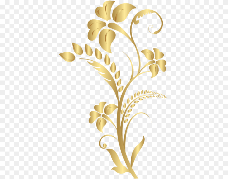 Floral Element Gold Clipart Photo Floral Element, Art, Floral Design, Graphics, Pattern Free Png Download
