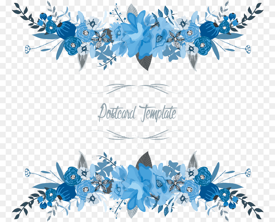 Download Floral Flowers Border Vector Flower Border Vector, Art, Floral Design, Graphics, Pattern Free Transparent Png