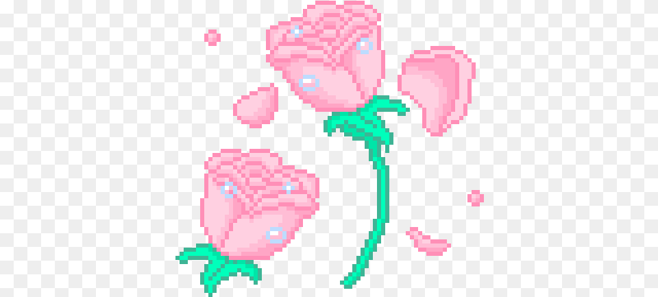 Download Flower Aesthetic Gif U0026 Base Aesthetic Discord Emojis, Petal, Plant, Rose, Pattern Free Transparent Png