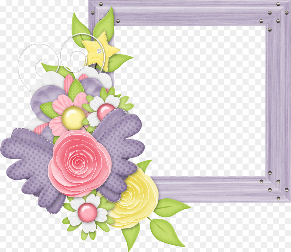 Download Flower Clipart Frame Design Cute Photo Frame Flowers Frame Design Transparent Png