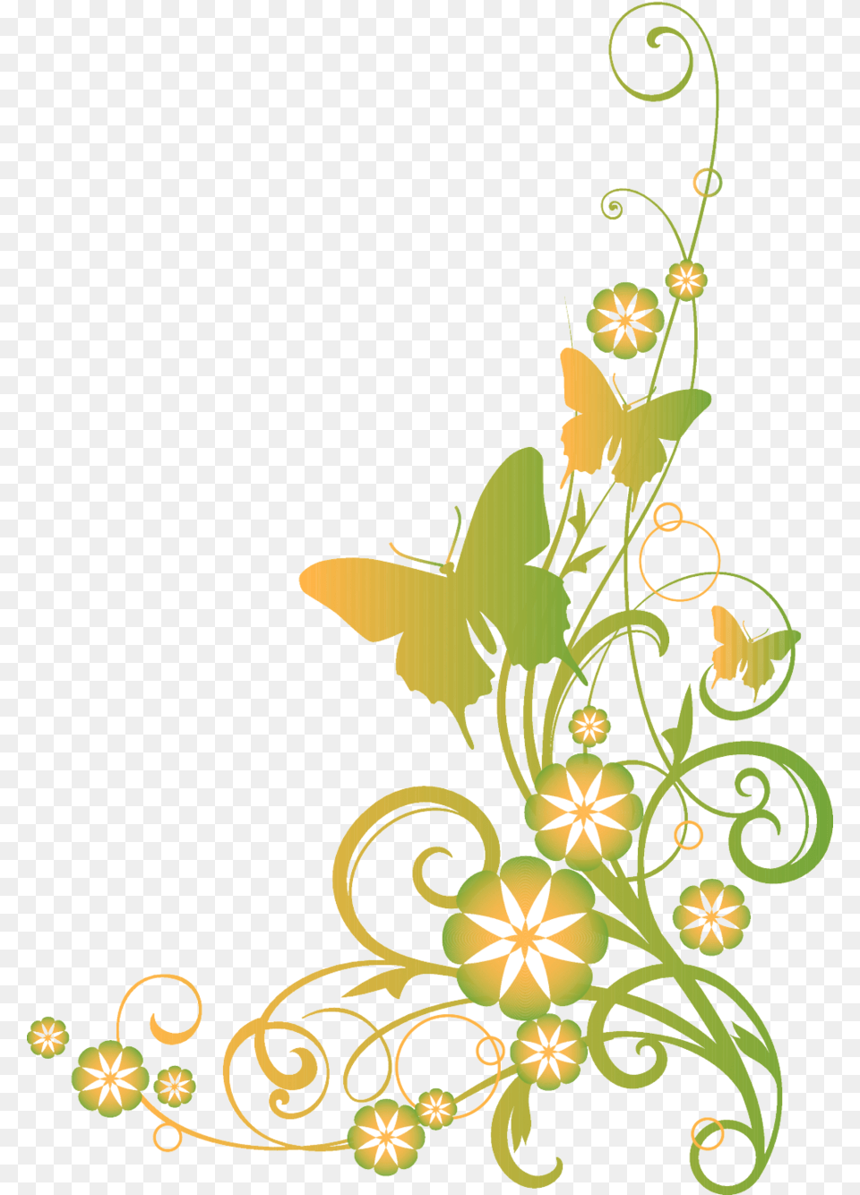 Download Flower Design Black And White Border Clipart Flower Clip, Art, Floral Design, Graphics, Pattern Png Image