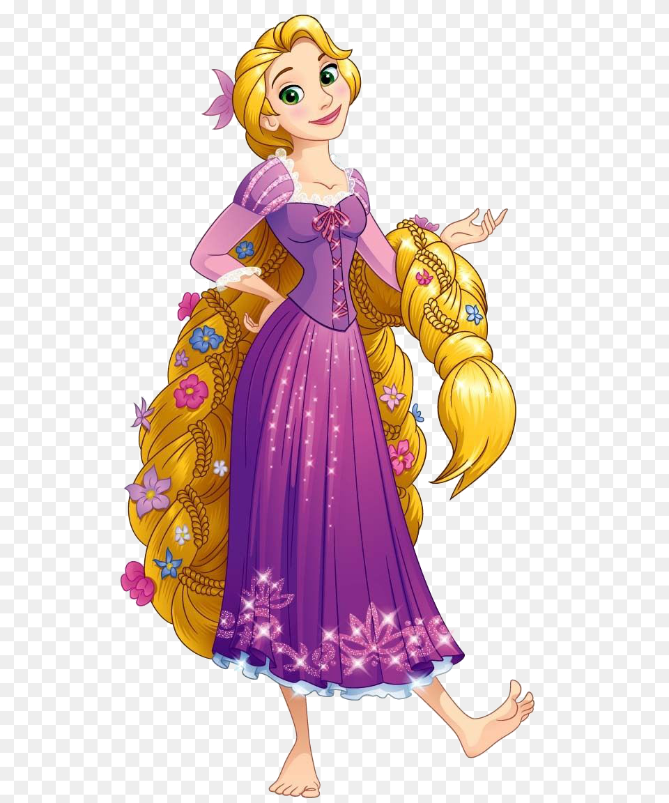 Flower Haired Rapunzel Rapunzel, Adult, Person, Female, Woman Free Png Download