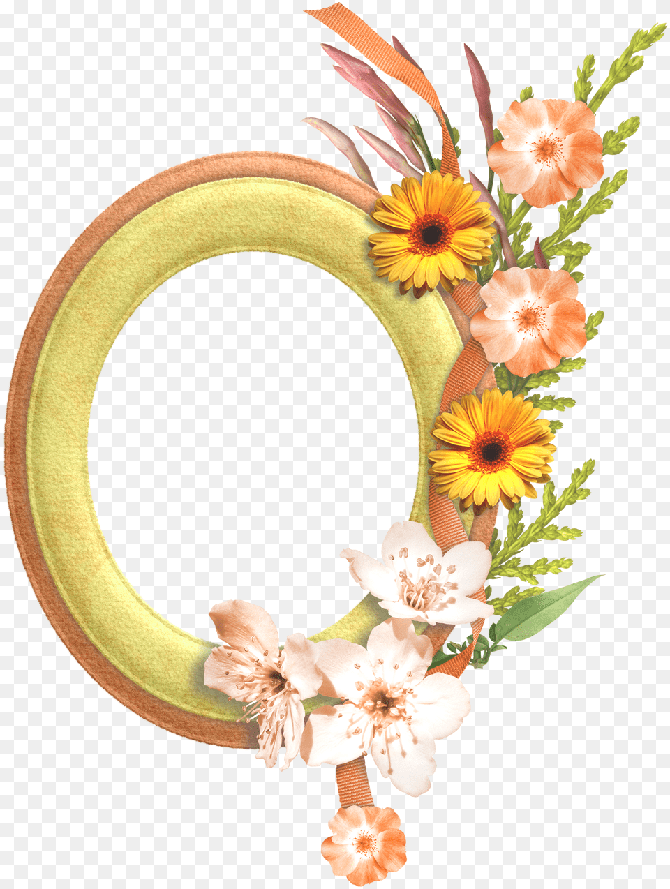 Download Flower Oval Frame With No Background Funeral Frames For Flowers, Art, Floral Design, Graphics, Pattern Png Image