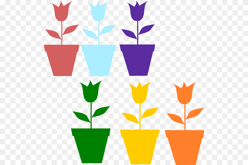 Download Flower Pot Silhouette Clipart Clip Art Flower, Jar, Leaf, Plant, Planter Png Image