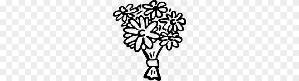 Download Flowers Bouquet Icon Clipart Flower Bouquet Clip Art, Cross, Symbol, Pattern, Outdoors Free Transparent Png