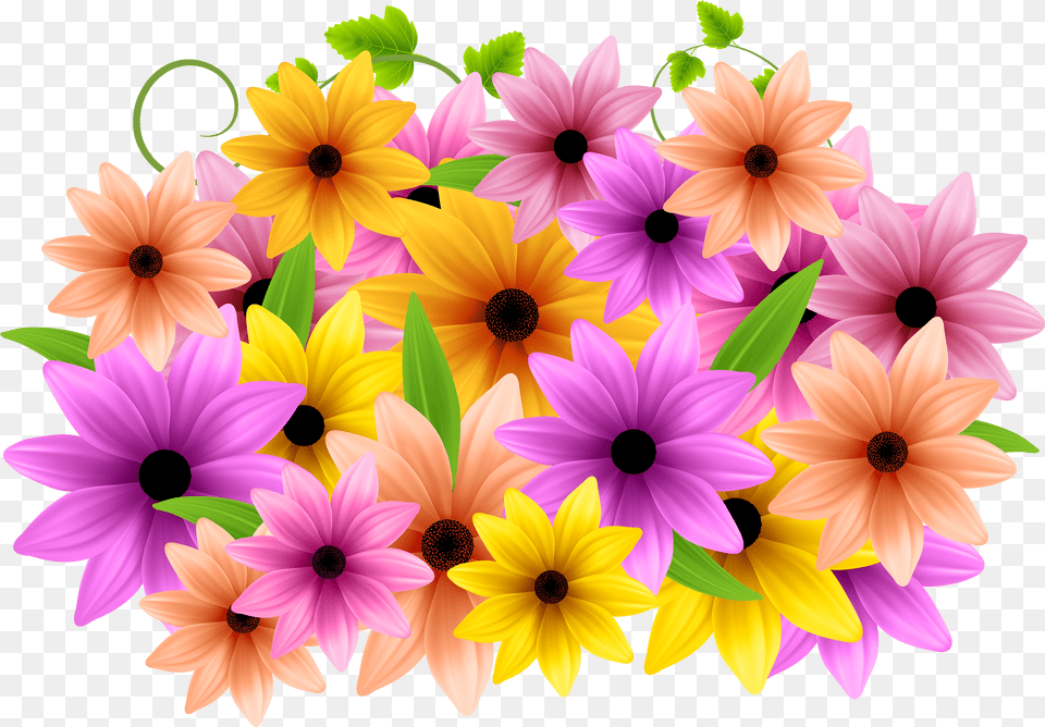 Download Flowers Decoration Clip Art Image Pink Tropical Flowers Clipart Free Transparent Png