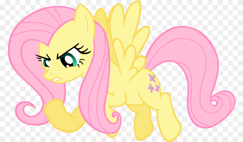 Download Flutterage My Little Pony Angry Fluttershy Full Fluttershy Vector Angry, Face, Head, Person, Baby Png Image