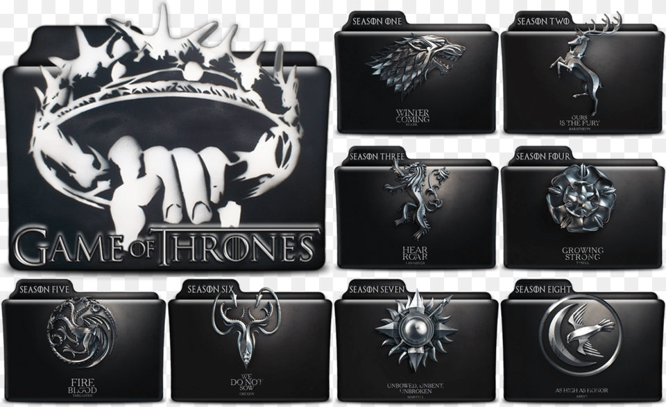 Download Folders Game Of Thrones Season 1 Icon Folder Game Of Thrones Folder Icon, Emblem, Symbol, Accessories, Logo Free Png