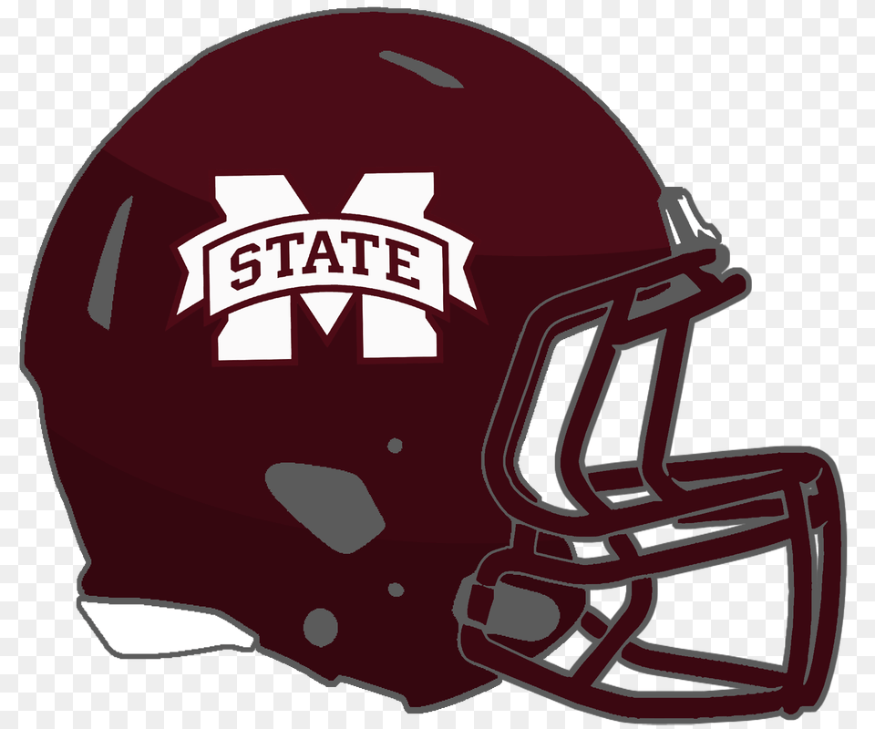 Download Football Helmet Outline Mississippi State University, American Football, Sport, Playing American Football, Person Free Png