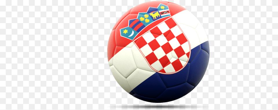 Football Icon Illustration Of Flag Croatia Croatia Flag, Ball, Soccer, Soccer Ball, Sport Free Png Download