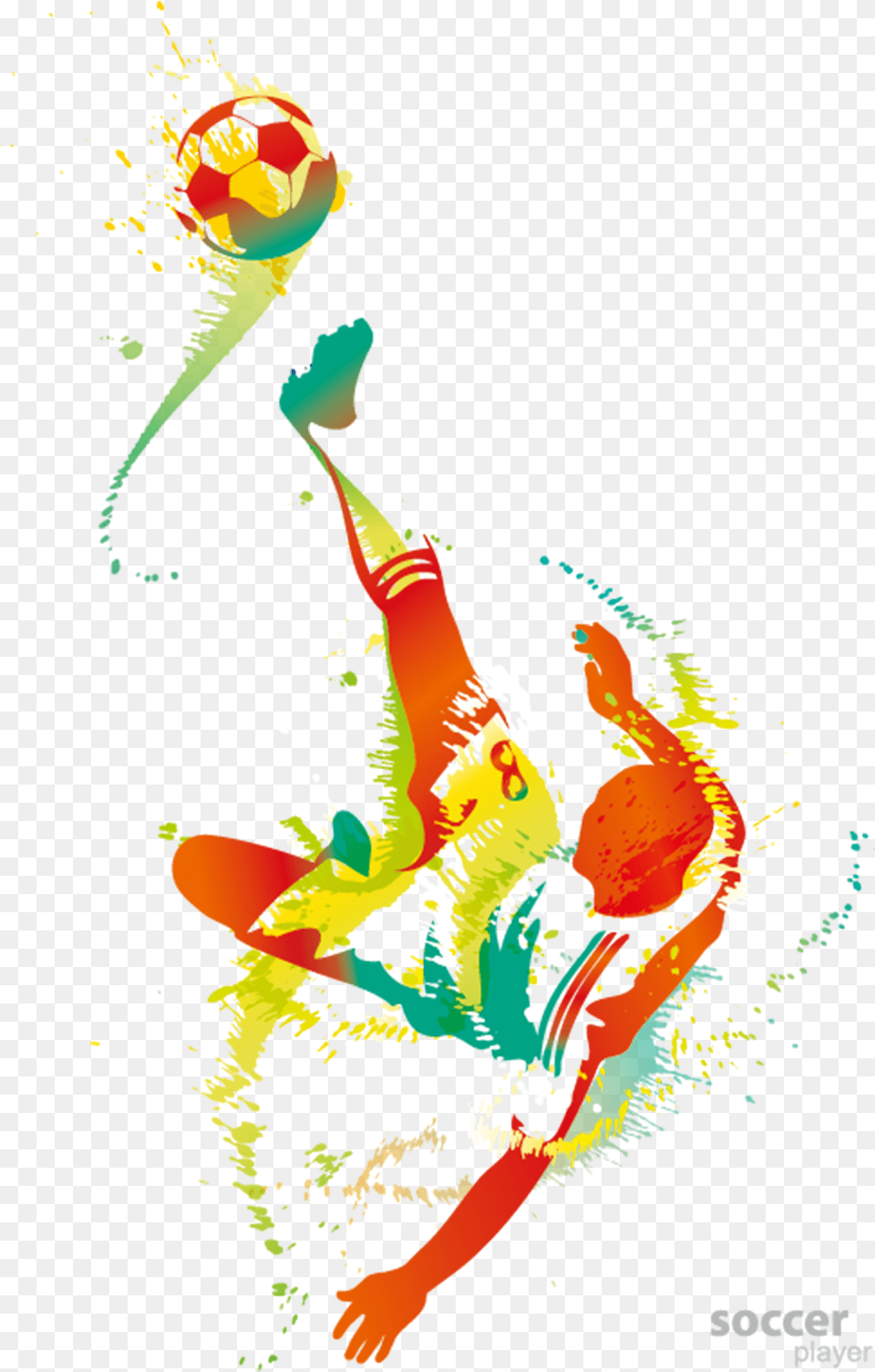 Download Football Player Art, Graphics, Modern Art, Floral Design, Pattern Free Transparent Png