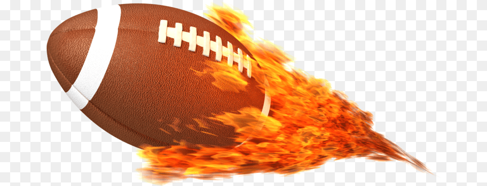 Download Football With Fire Transparent Uokplrs American Football Ball Fire, Animal, Fish, Sea Life, Shark Png