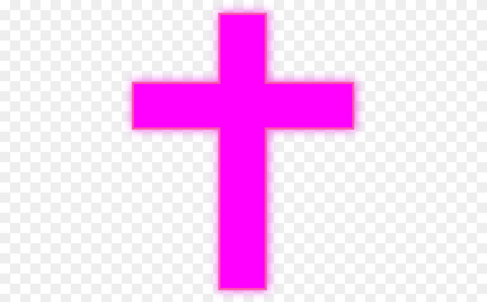 Download For Developers Light Purple Cross Clipart Pink Baby Pink Pink Cross, Symbol, Logo Free Transparent Png