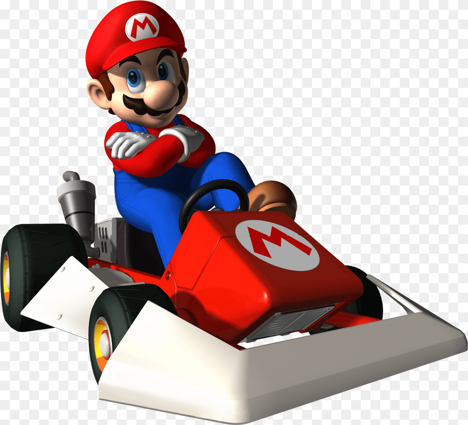 Download For Mario Icon Clipart Mario Kart Ds Mario, Vehicle, Transportation, Baby, Person Png