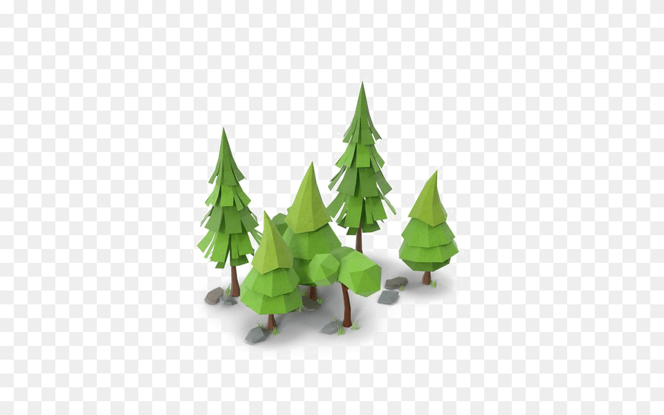 Download Forest No Background Low Poly Background Tree, Art, Paper, Leaf, Origami Free Png