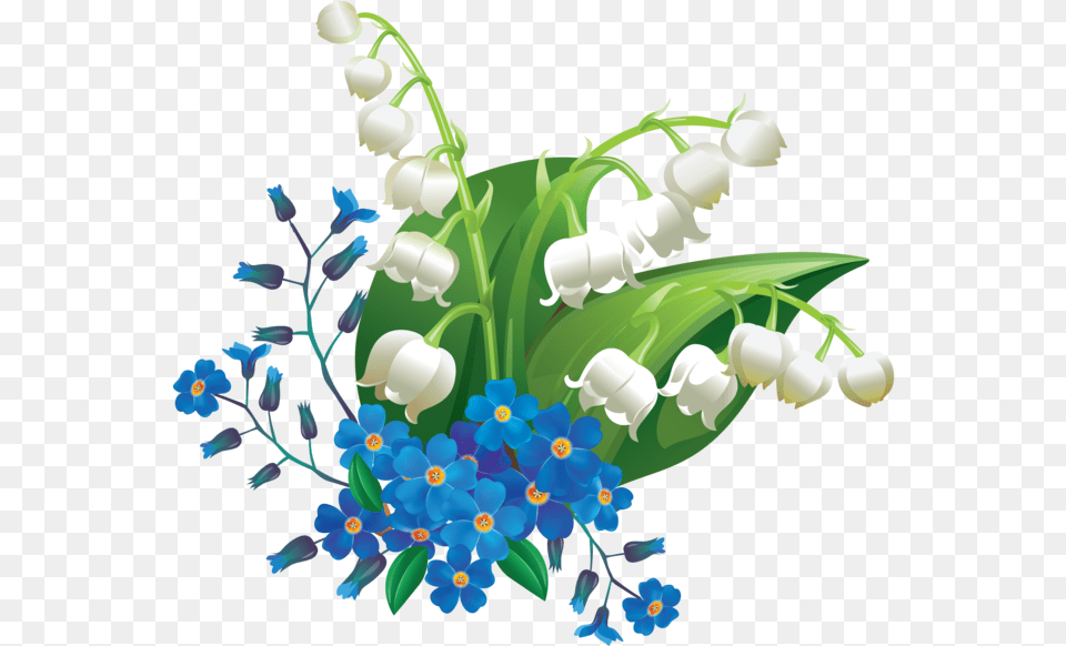 Forget Me Nots Easter Cross Image With No Easter Flowers Cross, Art, Flower, Graphics, Plant Free Png Download
