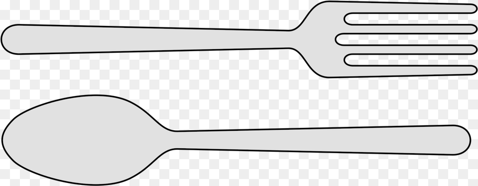 Download Fork Spoon Knife Household Spoon And Fork Clipart Black And White, Cutlery, Appliance, Ceiling Fan, Device Free Png