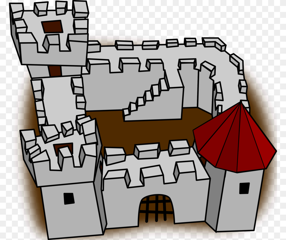 Download Fortress Cartoon Clipart Fortification Castle Clip Art, Architecture, Building, Arch Free Transparent Png