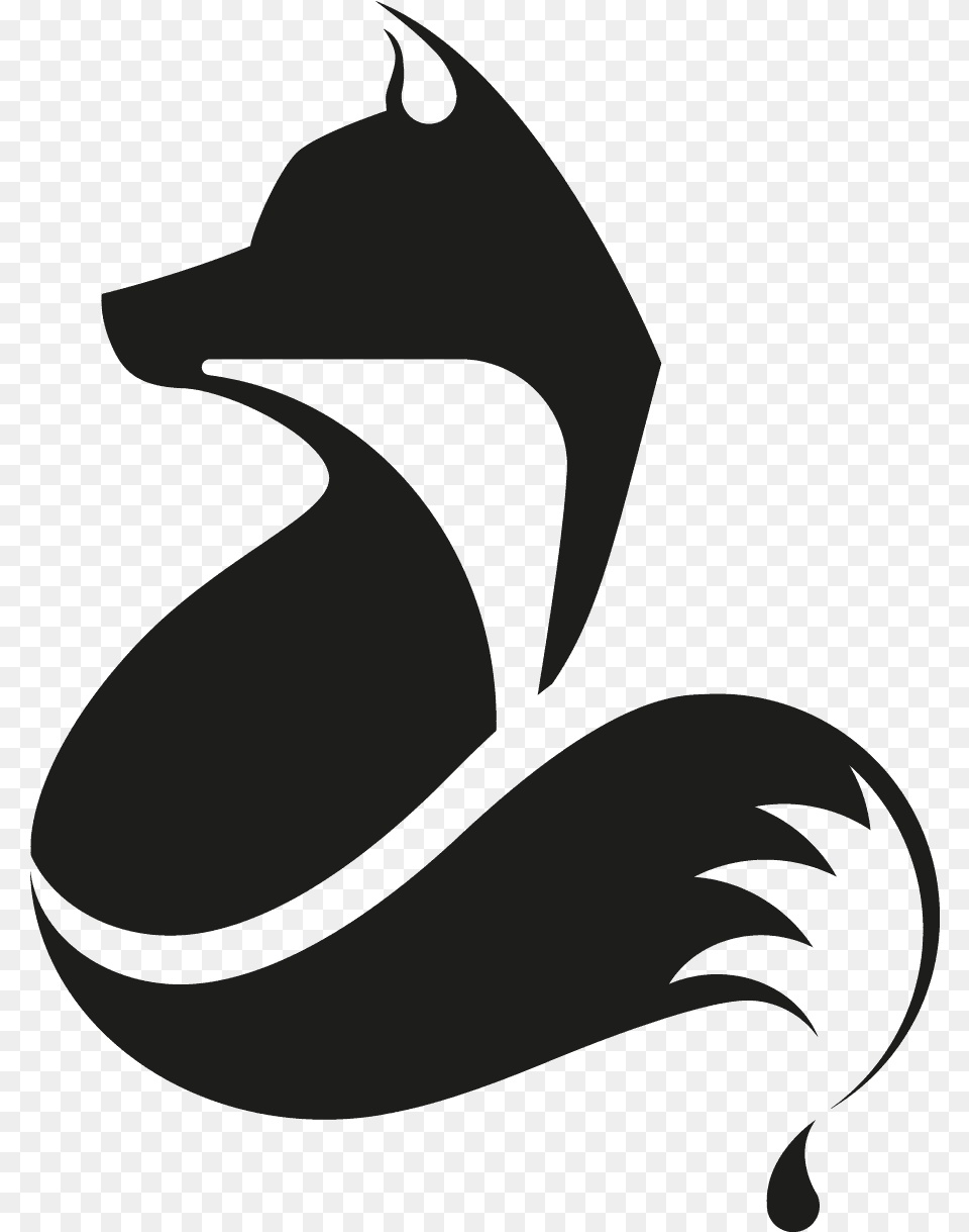 Download Fox Transparent Images Transparent Backgrounds Black Fox Clip Art, Stencil, Animal, Fish, Sea Life Png